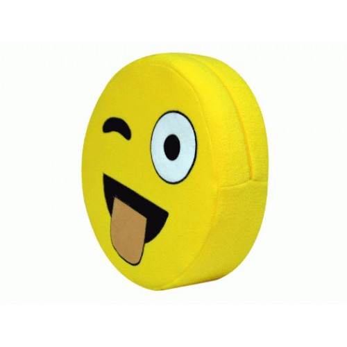 Emoji Yastık Göz Kırpan Dil Çıkartan Emoji Yastık Göz Kırpan Dil Çıkartan