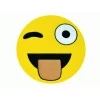 Emoji Yastık Göz Kırpan Dil Çıkartan Emoji Yastık Göz Kırpan Dil Çıkartan