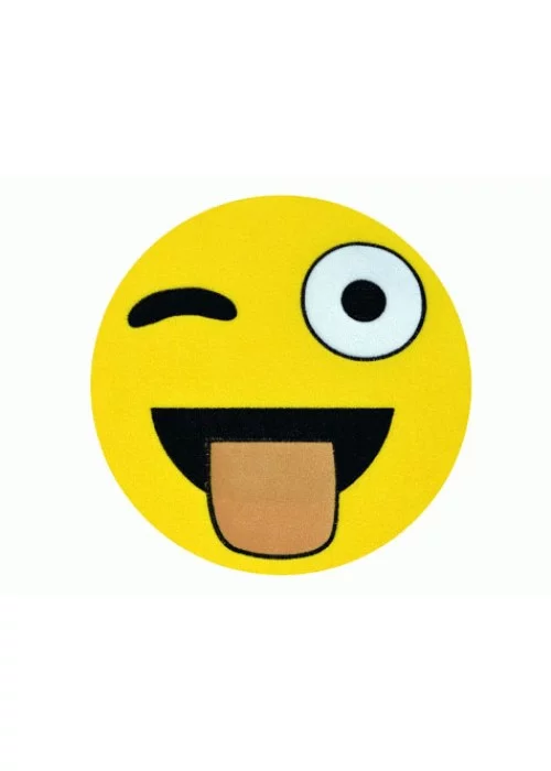 Emoji Yastık Göz Kırpan Dil Çıkartan