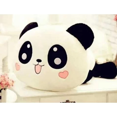 Panda Yastık Kalp Yanaklı Panda Yastık Kalp Yanaklı